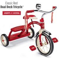 ราคา นำเข้า จักรยานเด็ก รถจักรยานสามล้อเด็ก Radio Flyer รุ่น Classic Red Dual Deck Tricycle สีแดง (679263563)