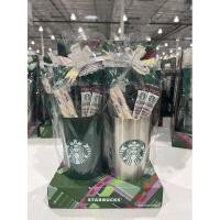ราคา [SET] แก้ว Starbuck สีเขียว/เงิน (12537817915)