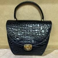 ราคา กระเป๋าถือลายหนังจระเข้หนังแท้ (29717755352)