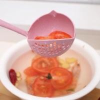 ราคา กระบวยพลาสติก 2in1 ด้ามยาว แบบมีรู สำหรับตักซุป (2924947729)