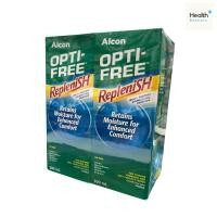 ราคา **แพคคู่ Alcon OPTI-FREE Replenish ขนาด 300 ml. น้ำยาล้างคอนแทคเลนส์ น้ำยาทำความสะอาดคอนแทคเลนส์ (23920264064)