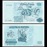 ราคา Africa 1992 Algeria 100 Dinar ธนบัตรใหม่เอี่ยม UNC P-137njhmu6023 (50212695177)