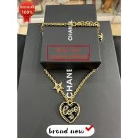 ราคา สร้อยคอ CHANEL หัวใจ โลโก้ Coco สีดำ ของแท้100% ใหม่ ปลอดภาษี (54259959841)