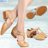 ราคา LY New Genuine Leather Jazz Dance Shoes Dance Dance Dance Shoes Soft Sole Modern Jazz Training Danc (40204396457)
