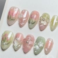 ราคา เล็บปลอมธีมดอกไม้ secret garden | luna_nailie (50754139597)