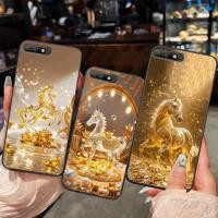 ราคา เคส Huawei Y6 Prime 2018 / Y6 Pro 2018 / Y7 Prime 2018 / Y7 Pro 2018 พิมพ์ลายม้าโชคลาภปีใหม่นําโชค (57810642758)