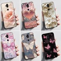 ราคา สําหรับ Asus ZenFone 5 lite ZC600KL ซิลิโคนอ่อนนุ่มเปลือกสีดําน่ารักดอกไม้การ์ตูนพิมพ์ปลอก (55252907720)