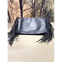 ราคา black leather fringe bag polo ralph lauren (27481212340)