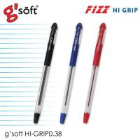 ราคา ปากกา G'soft Fizz Hi-Grip 0.38 mm น้ำเงิน แดง ดำ (7687769196)
