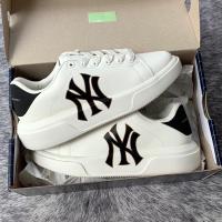 ราคา พร้อมส่ง MLB chunky classic รองเท้าผ้าใบ NY สีขาวดำ รองเท้าเบามาก ใส่สบาย (15043665976)