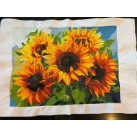 ราคา ผ้าปักครอสติช สำเร็จ ลายดอกทานตะวัน ขนาด 36x51cm (56256604608)