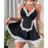 ราคา YJ Fashion New French Maid Outfit Babydoll Sexy Dress Pure Desire Black Skirt White Milk Silk+sexy Lace Lingerie SM Cosp (19096504441)