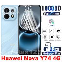ราคา สําหรับHUAWEI nova Y74 4G HD Hydrogelฟิล์มป้องกันหน้าจอ1/2/3PcsสําหรับHuawei Nova Y74 NovaY74 nova Y74 74Y 4G 2026 กล้องป้องกันฟิล์มป้องกันหน้าจอคลุมทั้งหมดฟิล์มนุ่ม (47612807969)