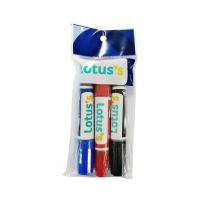 ราคา [สินค้าส่งด่วน] โลตัส ปากกาเคมี 2 หัว (คละแบบ) (48962533898)
