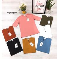 ราคา เสื้อยืดคอชิดแขนศอกทรงสวย (2497220433)