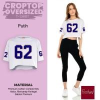 ราคา KATUN Oversize Crop Top Rugby เสื้อยืดเบสบอล Crop Top Premium Cotton Oversize เสื้อยืด (29587941316)