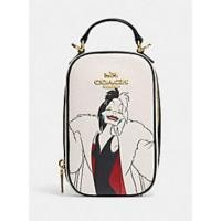 ราคา Coach แท้% พร้อมส่งDisney X Coach Eva Phone Crossbody With Cruella Motif (22275551999)