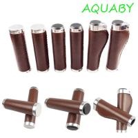 ราคา AQUABY Vintage จักรยาน Grips สบายชิ้นส่วนจักรยานหนังเทียม Anti Skid จักรยานเสือภูเขาจักรยานเสือหมอบจักรยาน Handlebar Grips (56012376859)