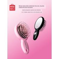 ราคา หวี หวีขนหมูป่า MINISO MINISO MINISO HelloKitty Comb Mirror Two-in-One Cute Portable Small Portable Cushion Comb Strap (41132159208)