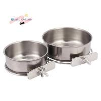 ราคา 2-หีบห่อ นกนกแก้วให้อาหารถ้วยที่มีที่หนีบสแตนเลสอาหารชามน้ํา จานป้อน สําหรับ ค็อกคาเทล คอนัวร์ บัดกี้ นกแก้ว นกแก้ว นกแก้ว นกแก้ว นกแก้ว สัตว์เล (46908989450)