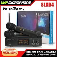 ราคา NEW BAXS [COD] SLXD4 ไมโครโฟนโลหะมือถือไร้สาย หนึ่งเครนสองครอบครัว KTV คาราโอเกะพิเศษ FM U ส่วนหนึ่งของการประชุมพิธีก (22512732242)
