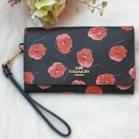 ราคา กระเป๋าสตางค์ coach ลายดอก ของแท้ 100% (2354236739)