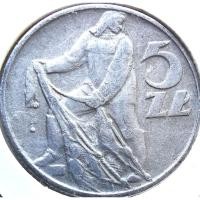 ราคา เหรียญเก่า ยกเลิกการใช้แล้ว รุ่นชาวประมง โปแลนด์ Poland, 5 Zlotys, #4327 (52706539019)