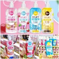 ราคา Joji Secret Young Milky Gluta Body Lotion 500 ml 4 สูตร C & E / Alpha Arbutin / Collagen /Hya โลชั่นน้ำนม โลชั่นผิวขาว ✨ (26275187456)