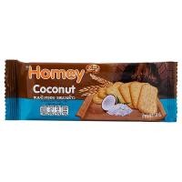 ราคา โฮมมี่ขนมปังมะพร้าว 120กรัม Homy Crack Coconut 120g [หมายเลขบาร์โค้ด 8850987358029] (44031965979)