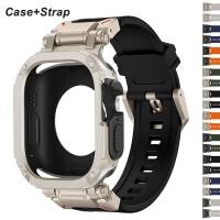 ราคา สายรัด + สําหรับ iSmart Watch Band 11 10 9 8 7 6 5 4 Ultra 2 TPU Protector ฝาครอบสร้อยข้อมือซิลิโคนสําหรับ iWatch 49 มม.44 มม.45 มม.46 มม. (26455932505)