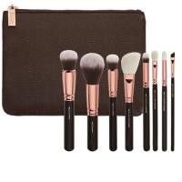 ราคา Z 8 ชิ้น Rose Golden ชุดแปรงแต่งหน้าครบชุดพร้อมกระเป๋า (46310528457)