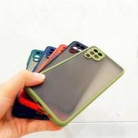ราคา Bumper Candy Hybrid Matte Case Samsung A12 Casing Frosted Hard Case (40505782873)