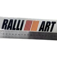 ราคา สติ๊กเกอร์ RALLIART STICKER RALLIART 1 ชิ้น size: ยาว 18.5 cm (ตามรูป) จ้า กาวอย่างดี สามารถนำไปติดตั้งได้เลย (9833794978)