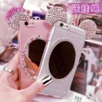 ราคา TPUใสนิ่ม หูมิกกี้เม้าส์ ติดกระจกเพชร มี iPhone 4/4s/5-5s/6/6s/6p/6sp (26712553)