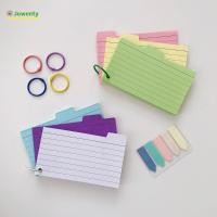 ราคา JOWENTY Loof-leaf Notepad, Binder DIY Index Cards, Creative แนวนอน Line Colourful Memo Pads นักเรียน (48860855674)