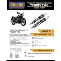 ราคา โช๊คหลัง OHLINS TR627 สำหรับ TRIUMPH BONNEVILLE T100/Mag wheel/SE/New Church ถึงปี 2015 (23262731442)