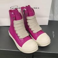 ราคา Rick Owens Cowhide รองเท้าผ้าใบคุณภาพสูงผู้ชาย (41581995337)