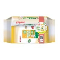 ราคา P003-3 [60 ฟรี 20 ชื้น] Pigeon เบบี้ไวพส์แฮนด์&เม้าท์ Pigeon Baby Wipes Hand & Mouth (17502221509)