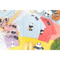 ราคา ⚡️พร้อมส่งเสื้อยืด เสื้อยืดเด็ก 7-15 ขวบ ผ้าคอตตอนนิ่ม ลายน้องหมี we bare bear น่ารักกกก (12224825321)