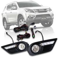 ราคา Daylight เดย์ไลท์ ไฟตัดหมอก สปอร์ตไลท์ ISUZU MU-X MUX 2014 2015 2016 DRL Daylight Running Light (1577804408)