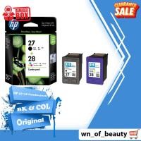 ราคา หมึกพิมพ์ HP 27 (C8727AA) , HP 28 (C8727AN) หมึกอิงค์เจ็ท แท้100% สินค้าขายโล๊ะสต๊อก (53602407994)