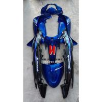 ราคา ชุดสี เฟรม suzuki Smash Revo 110 สแมช รีโว ครบคัน 7 ชิ้น รถปี 2004 สีน้ำเงินท้ายดำ ติดสติกเกอร์ตามรูป พร้อมส่ง (23229428093)