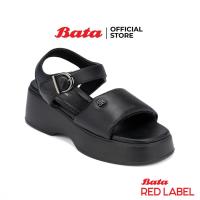 ราคา Bata บาจา รองเท้าส้นตึก แบบรัดส้น รองรับน้ำหนักเท้า สำหรับผู้หญิง รุ่น Mar-1 สีเงิิน 7602811 สีดำ 7606811 (27233999777)
