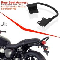 ราคา For Triumph Speed Twin 1200 Street Scrambler 900 Motorcycle luggage Rack Rear Grab Handles Seat Arm (24898283816)