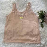 ราคา เสื้อซับในผ้าไนล่อน บางเบา ใส่สบาย. ตกแต่งคอลูกไม้ L/XL #925 (7528092859)