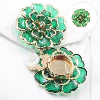 ราคา FQMM Rhinestones ดอกไม้รูปร่าง Cufflinks คลิปปุ่มเสื้อสําหรับชุดเสื้อ (46162821070)
