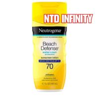 ราคา นำเข้า(Exp02/27) Neutrogena Beach Defense Water Resistant Sunscreen Lotion with Broad Spectrum SPF 70 (198ml) กันแดด (14192099538)