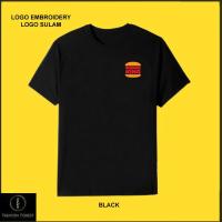 ราคา เสื้อยืดคอกลมผ้าฝ้ายสําหรับผู้ชายและผู้หญิงโลโก้เย็บปักถักร้อย Sulam Burger King Fast Food เปลวไฟย่าง BAJU FF (42912201511)