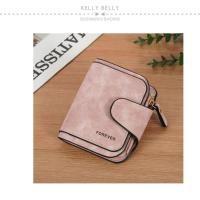 ราคา Simple Ladies Wallet Multi-Card Slot Retro Buckle Frosted Leather Coin Purse Portable Youth Casual Short Vertical Style 5.4 (43380600135)