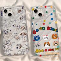 ราคา พร้อมส่ง เคสสำหรับไอโฟน11 การ์ตูน ลายแมวหมา เคสนิ่มเปลือกหอยเชลล์ For IPhone17 16 15 14 13 11 12 Pro Max 6 7 8Plus XR XS (43530636806)